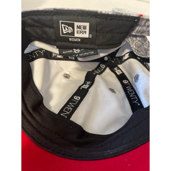 Anaheim Los Angeles Angels MLB Baseball 9Twenty Women Gray Red Hat Strap Back - Picture 6 of 7